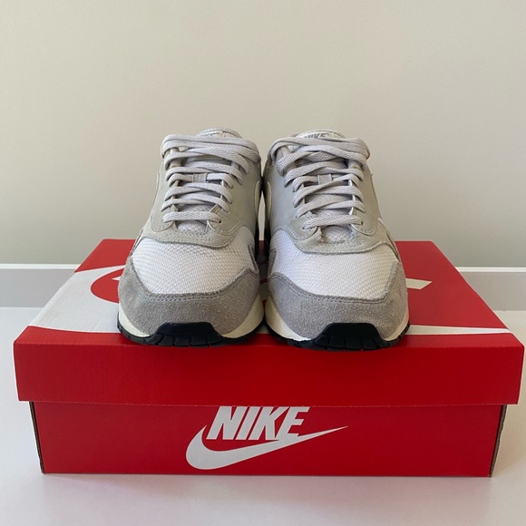 Nike Air Max 1 Grey White Vast 90 Mens Size 8 Shoes NEW - Picture 4 of 9